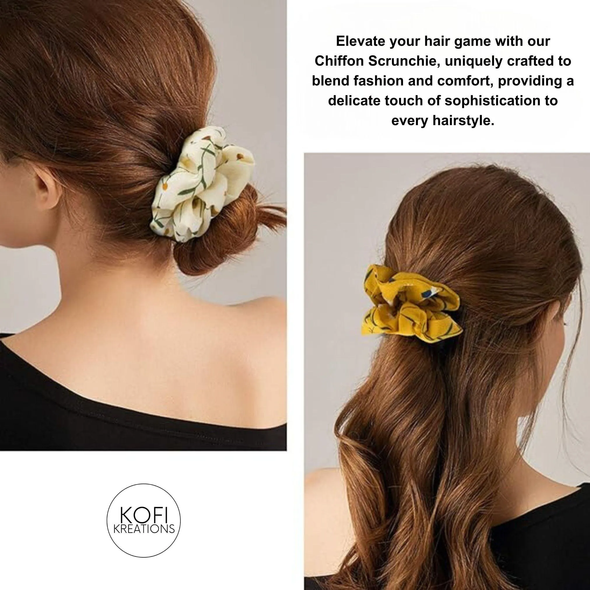 Ginger Chiffon Scrunchie