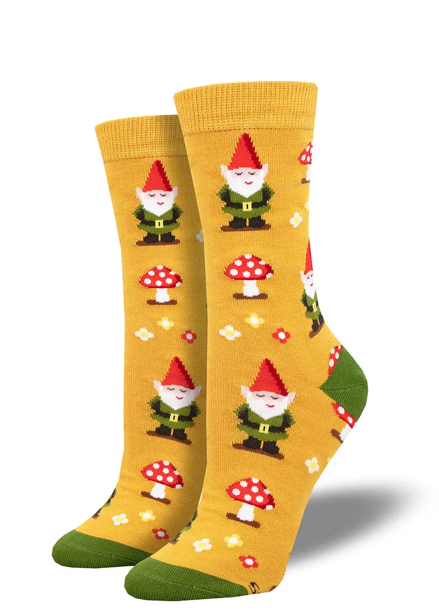 Gnomes & Toadstools Women's Bamboo Socks