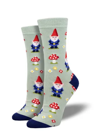 Gnomes & Toadstools Women's Bamboo Socks