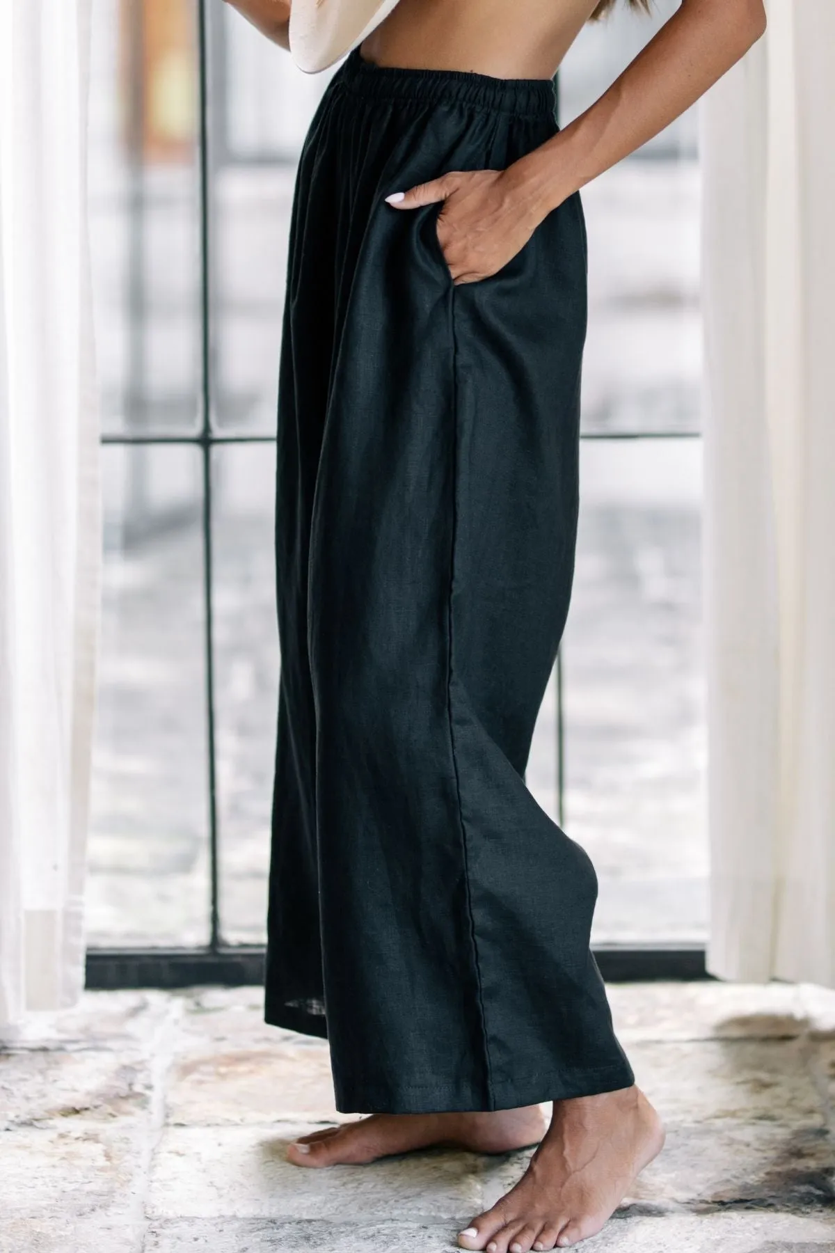 Grace Pant (100% Linen) - Made to Order