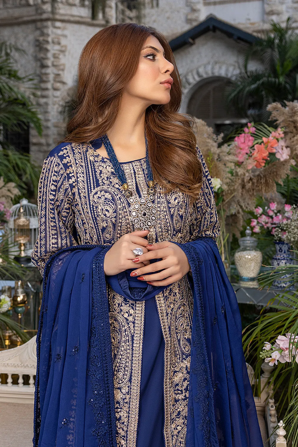 Granite | Azure Luxe Embroidered 3pcs Collections 2023