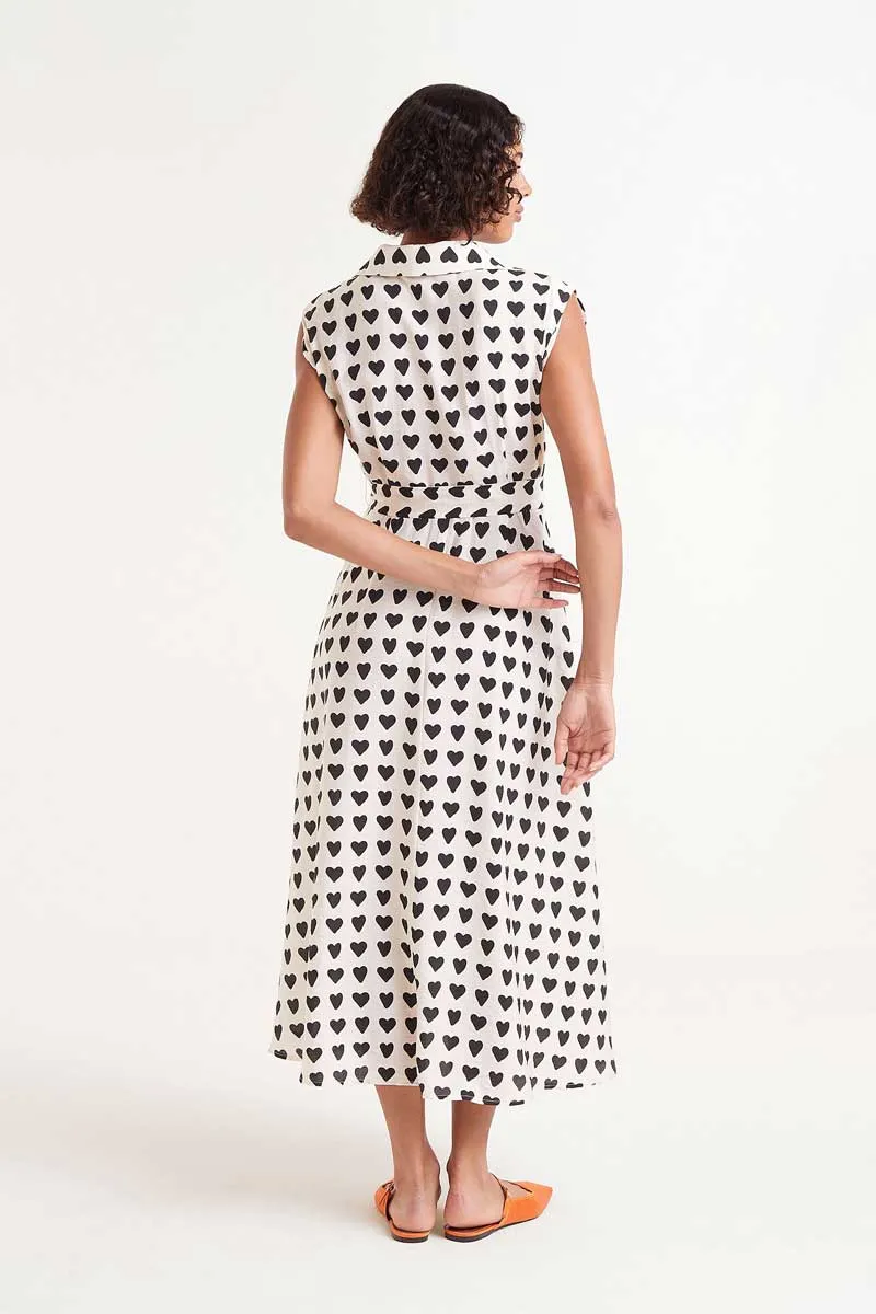Heart Print Dress