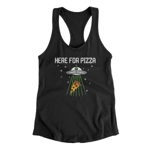 Here For The Pizza Women's Racerback Tank