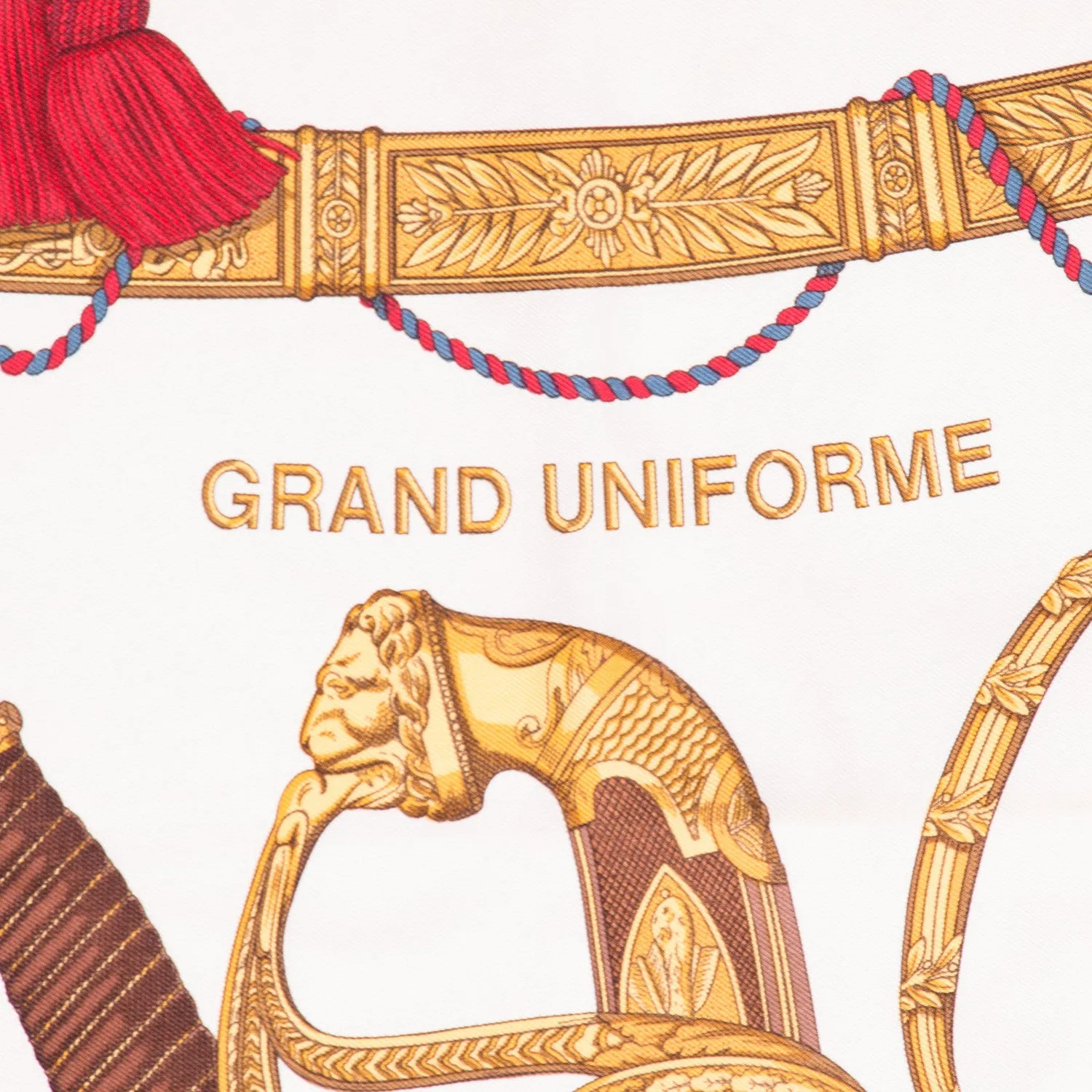 Hermes Printed Silk Scarf