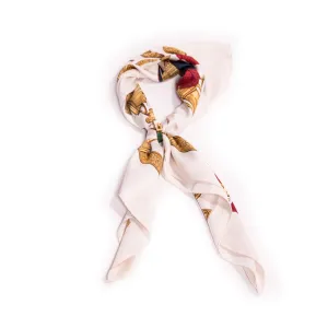 Hermes Printed Silk Scarf