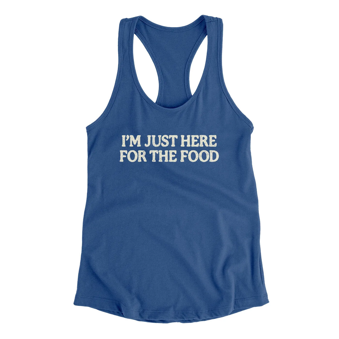 I’m Just Here For The Food Funny Thanksgiving Women's Racerback Tank