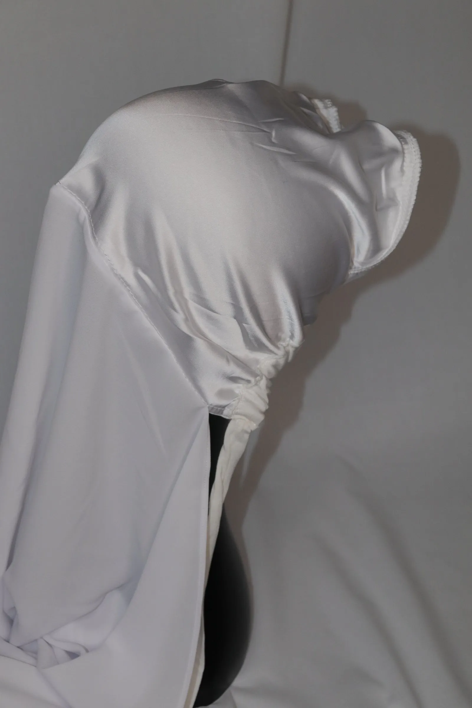 Instant Chiffon Hijab - White