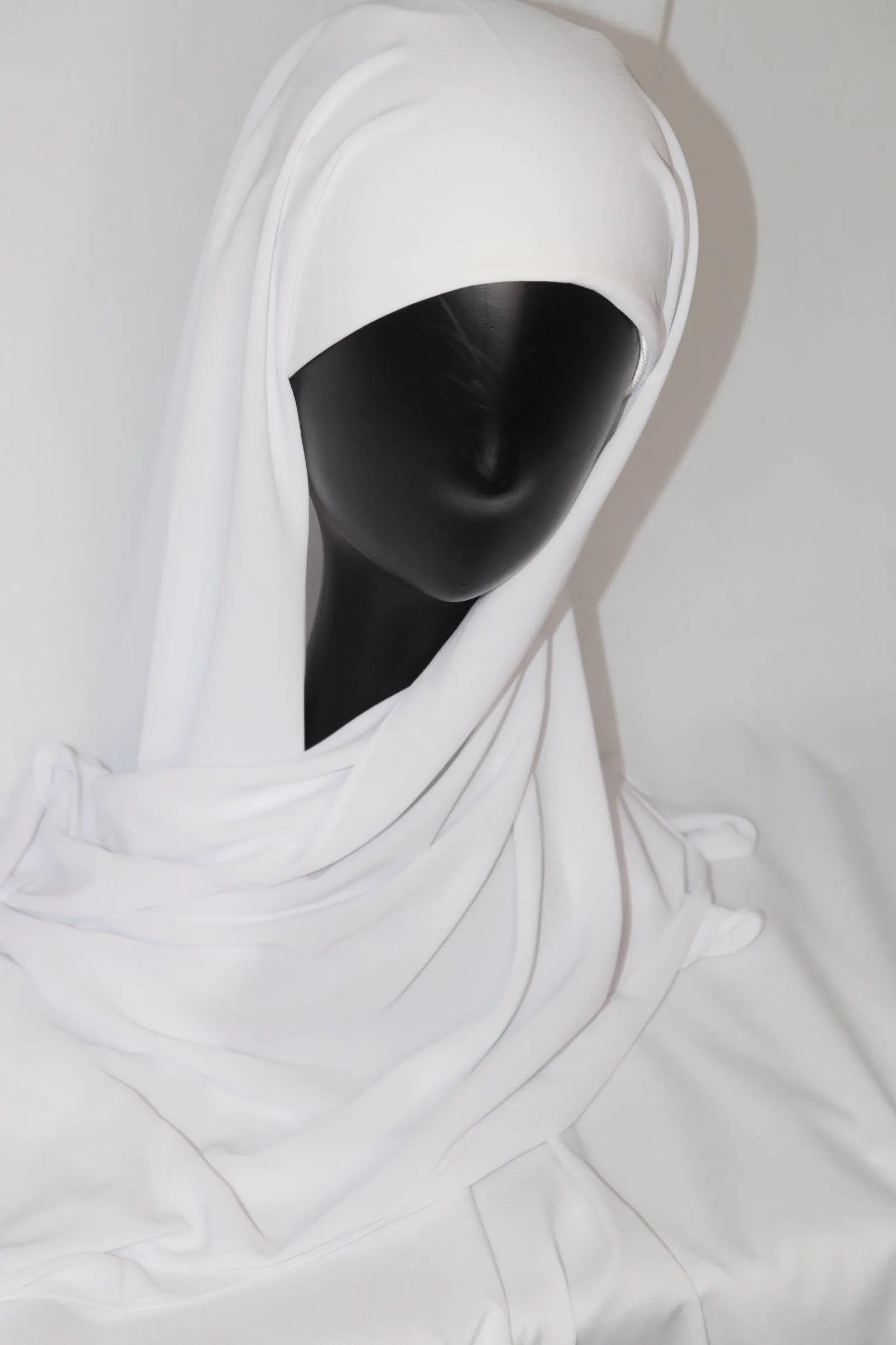Instant Chiffon Hijab - White
