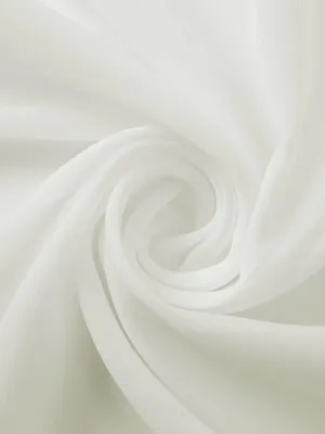 Ivory Chiffon Fabric By The 1/2 Yard