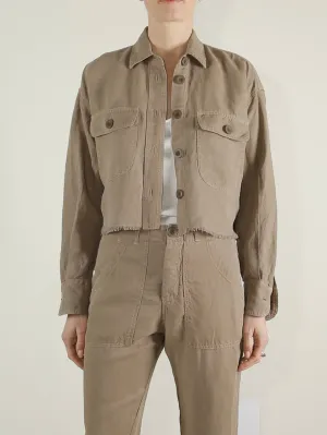 Izzy Shirt in Linen - Anthracite