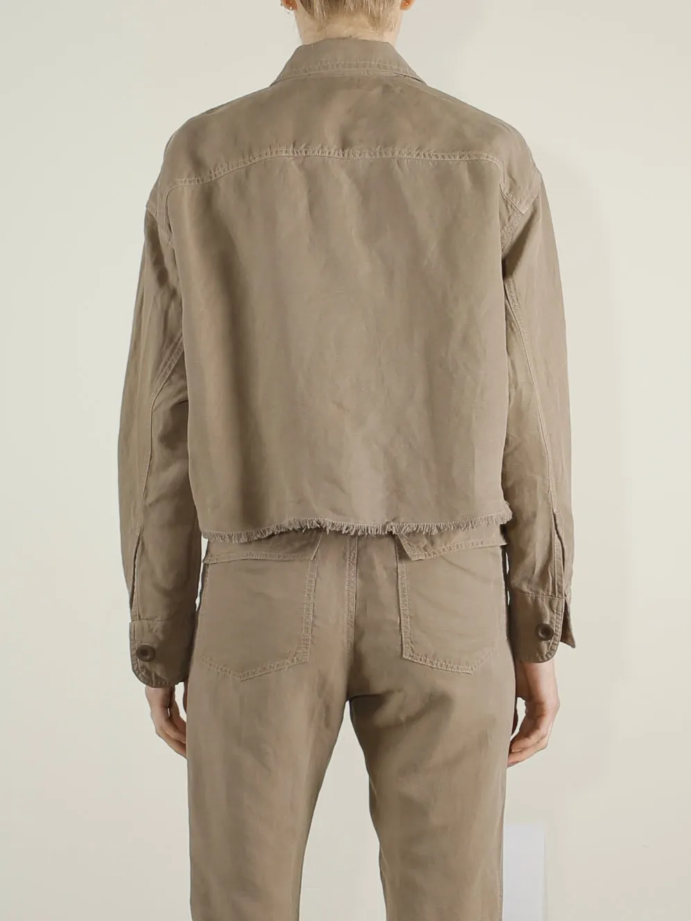 Izzy Shirt in Linen - Anthracite