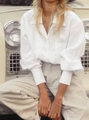 JULIANE Long Sleeve Linen Shirt