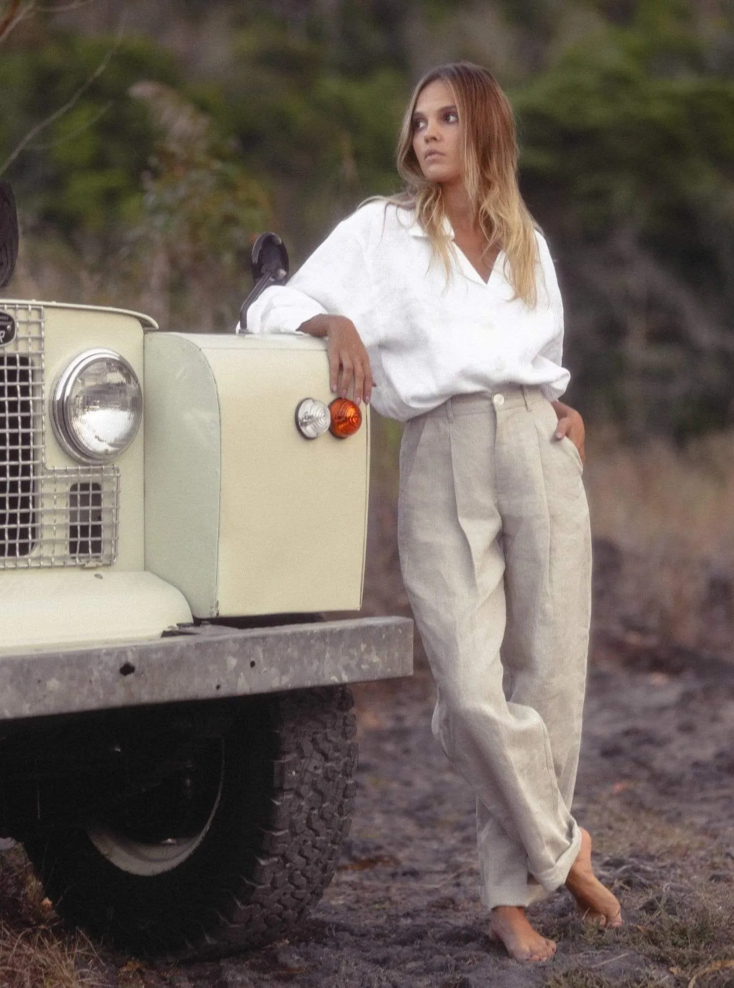JULIANE Long Sleeve Linen Shirt