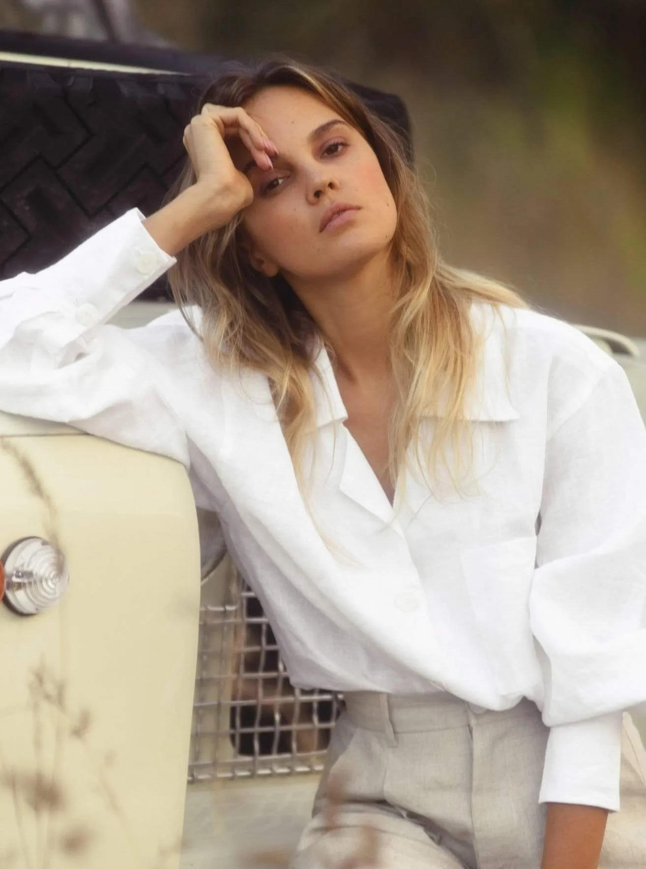 JULIANE Long Sleeve Linen Shirt