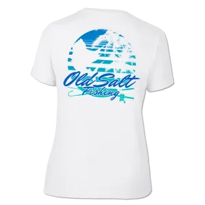 Ladies Old Salt Lifestyle - Short Sleeve Cotton V-Neck Tee