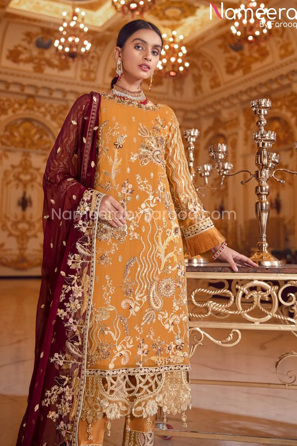 Latest Pakistani Chiffon Collection for Party #BP191