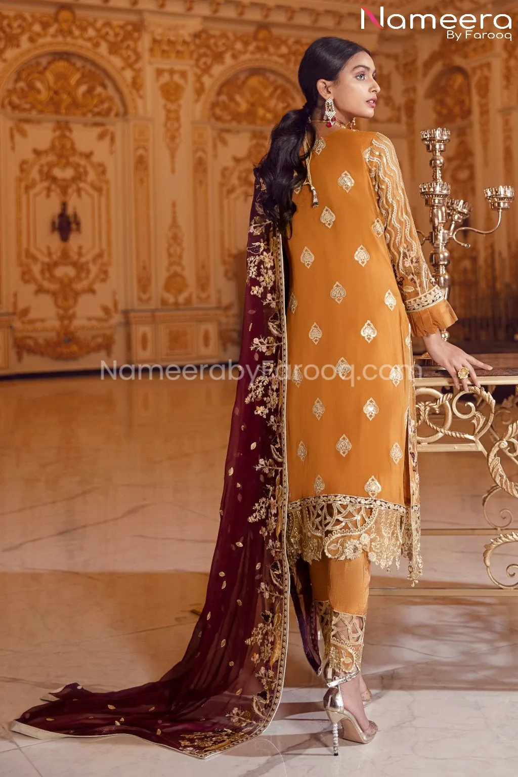 Latest Pakistani Chiffon Collection for Party #BP191