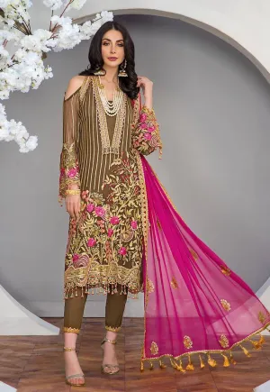 Latest Pakistani Chiffon Dress 2020 #M0111
