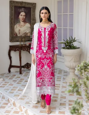 LF - 405 | Emaan Adeel Le Festa Premium Formals Vol 4 |  Unstitched Embroidered Chiffon Suits