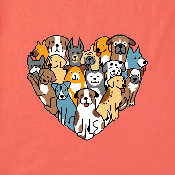 Life Is Good Women's Tee, Mango Orange (Size L)