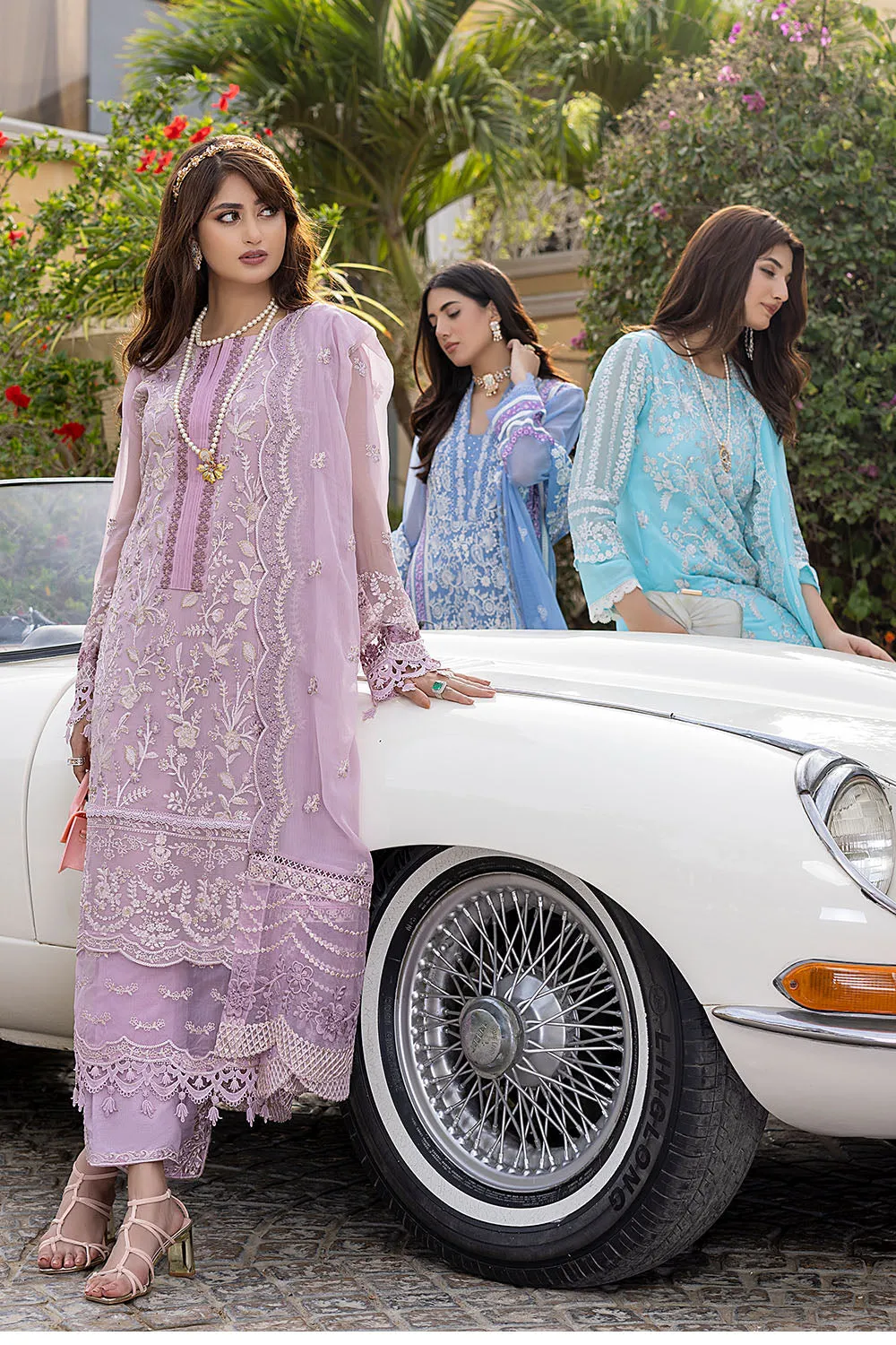 Lilac Dreams | Azure Luxe Embroidered 3pcs Collections 2023