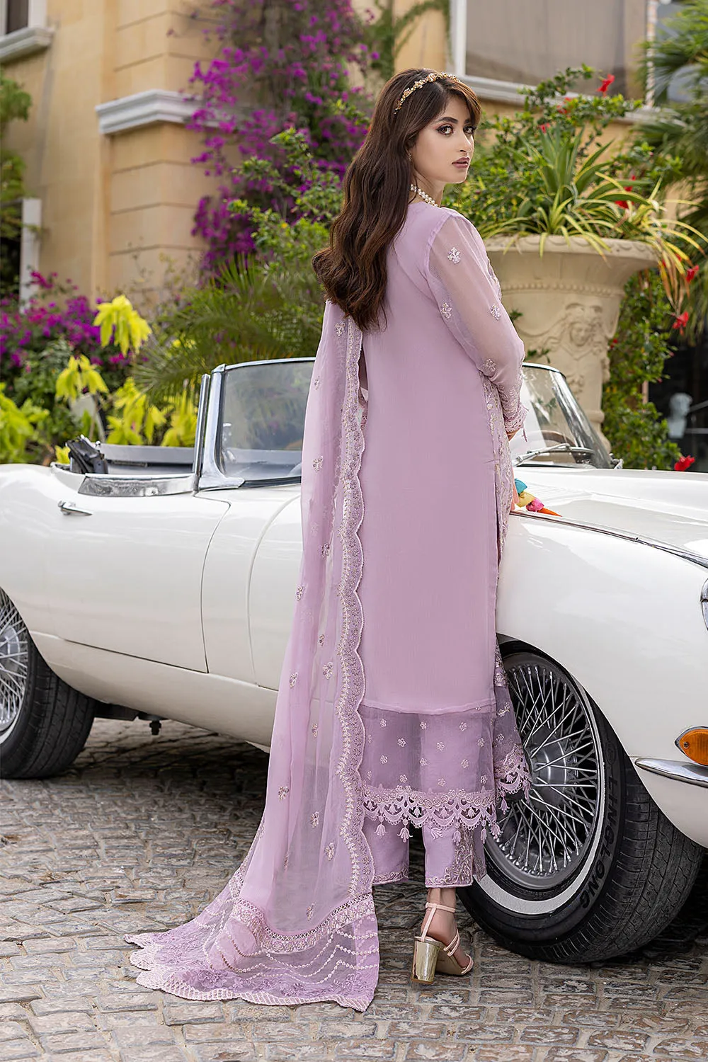 Lilac Dreams | Azure Luxe Embroidered 3pcs Collections 2023