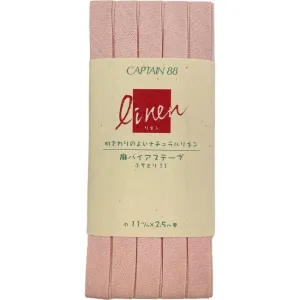 Linen Bias Tape - Tea Rose 7/16"