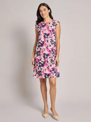 Linen Cap Sleeve Swing Dress