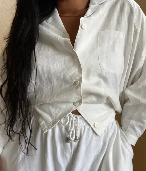 Linen Dolman Top