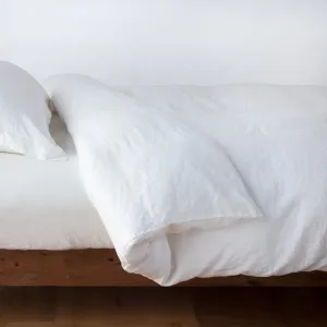 Linen Duvet Cover - Winter White - King