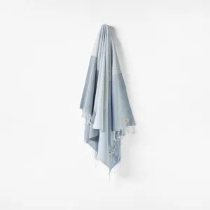 Linen House Hammam Towel 100x180 Paradise Point Blue