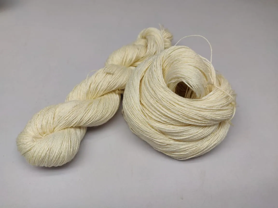 Linen Sportweight 2P Yarn - Natural/Undyed | SilkRouteIndia