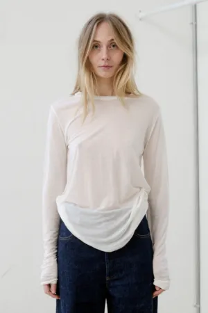 Long Sleeve Bamboo Tee, Undyed