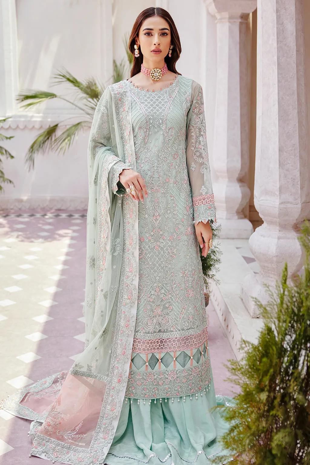 LX 04 | Collections Emaan Adeel Luxe Chiffon Collection 2023 | Unstitched and Stitched RTW Chiffon Embroidered Suits