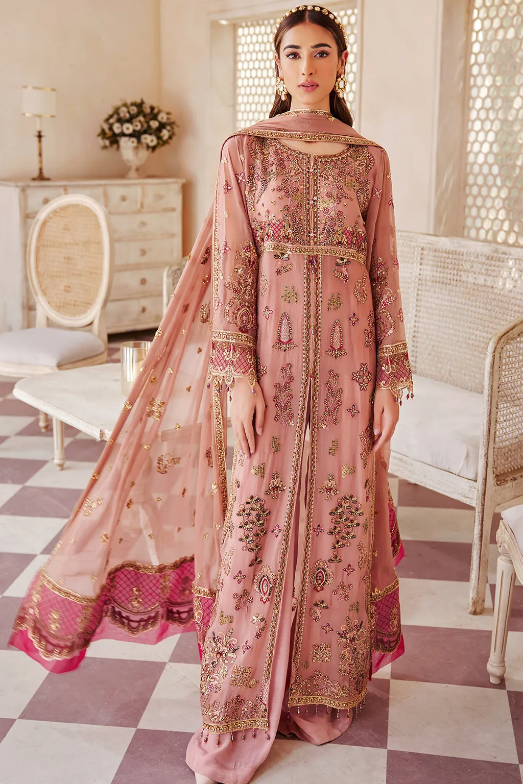 LX 05 | Collections Emaan Adeel Luxe Chiffon Collection 2023 | Unstitched and Stitched RTW Chiffon Embroidered Suits
