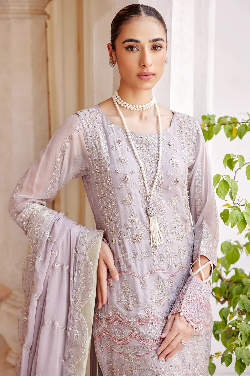 LX 06 | Collections Emaan Adeel Luxe Chiffon Collection 2023 | Unstitched and Stitched RTW Chiffon Embroidered Suits