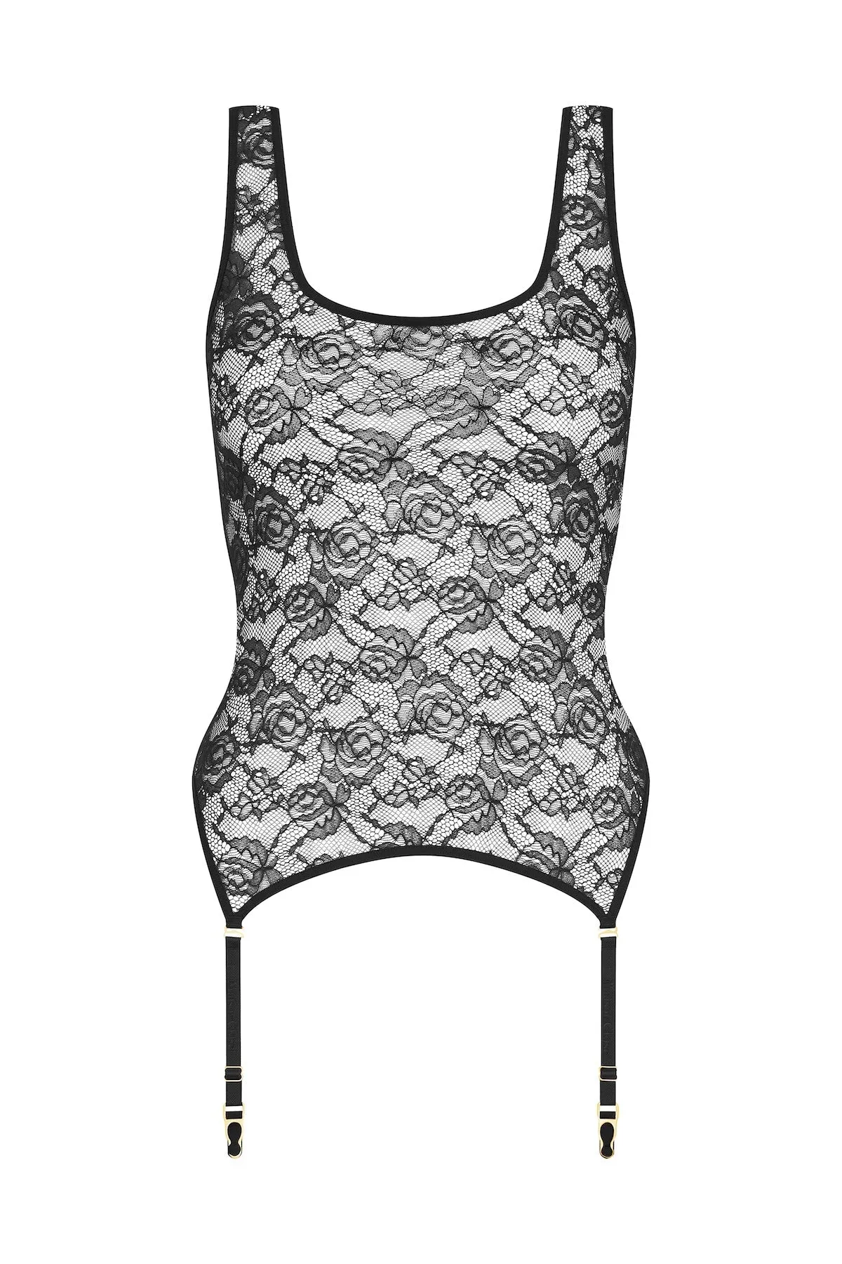 Maison Close Flashback Suspender Tank Top