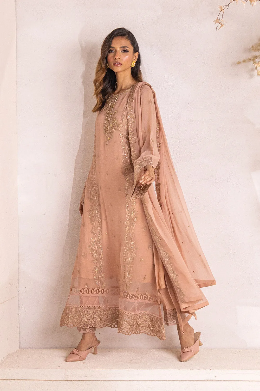 Majestic Glow |  Azure Ensembles Chiffon 3PCS 2023