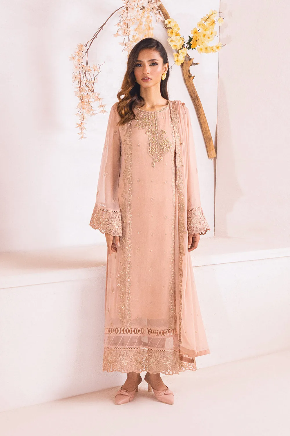 Majestic Glow |  Azure Ensembles Chiffon 3PCS 2023
