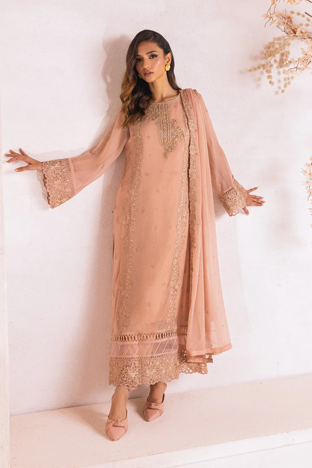 Majestic Glow |  Azure Ensembles Chiffon 3PCS 2023