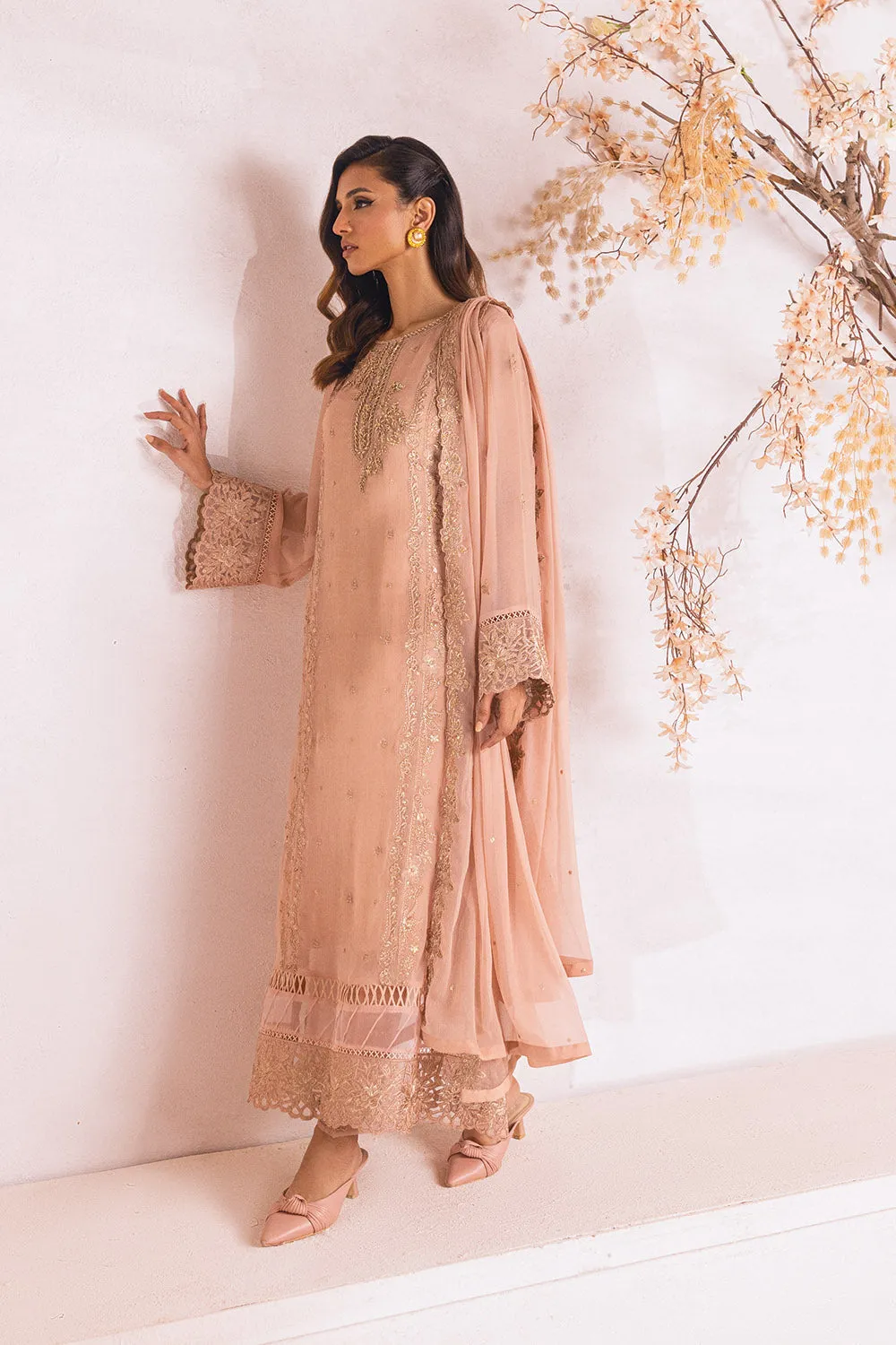Majestic Glow |  Azure Ensembles Chiffon 3PCS 2023