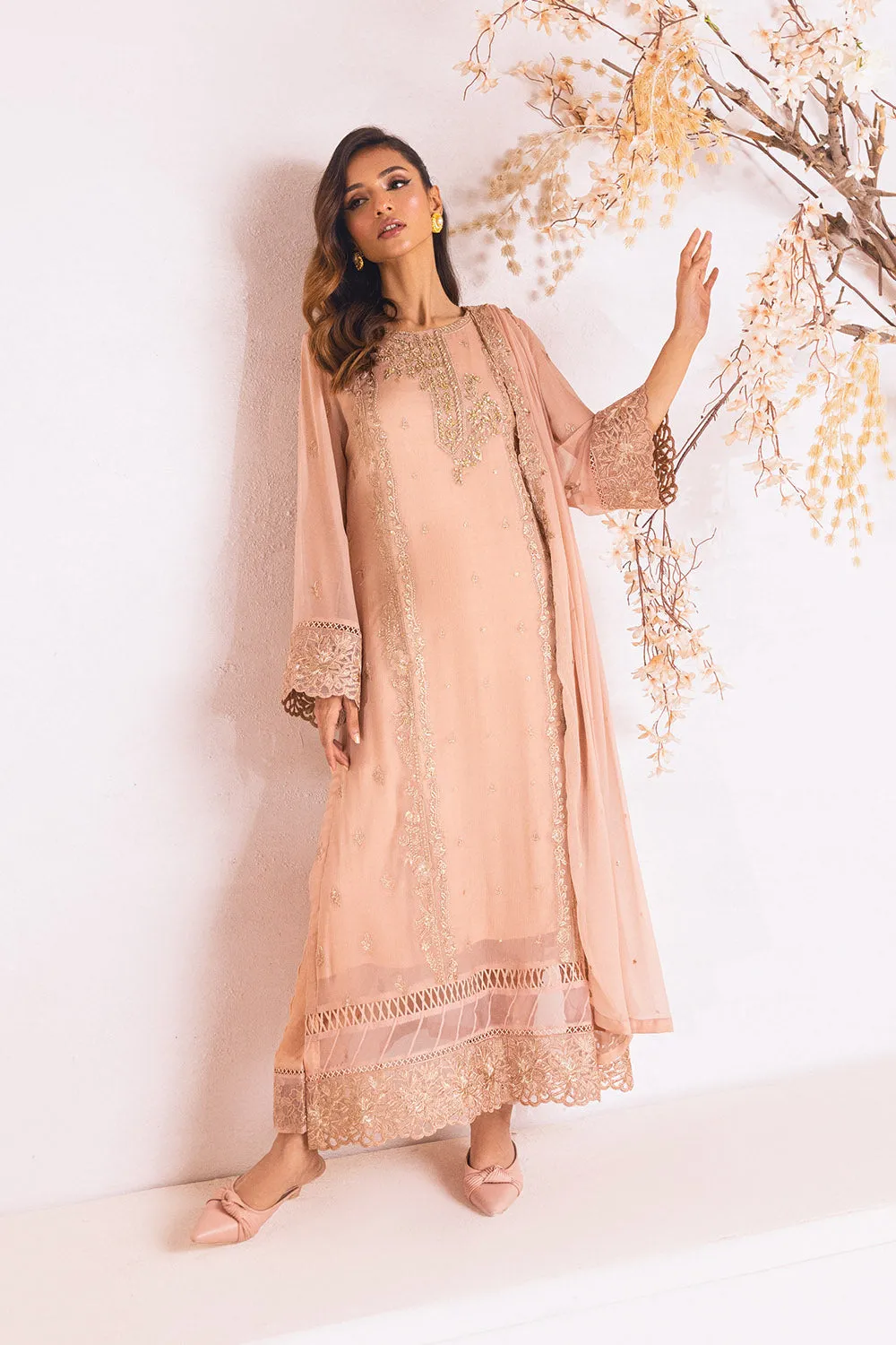Majestic Glow |  Azure Ensembles Chiffon 3PCS 2023