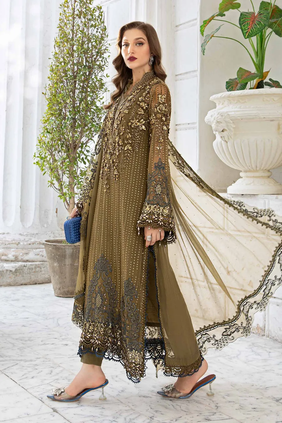 Maria B Mbroidered Chiffon | MPC-24-108