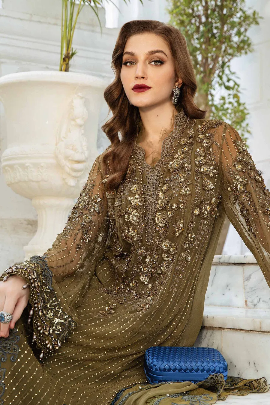 Maria B Mbroidered Chiffon | MPC-24-108
