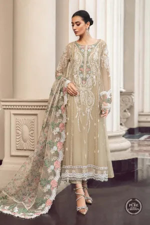 Maria.B | Embroidered Chiffon Collection '23 | MPC-23-101 coffee