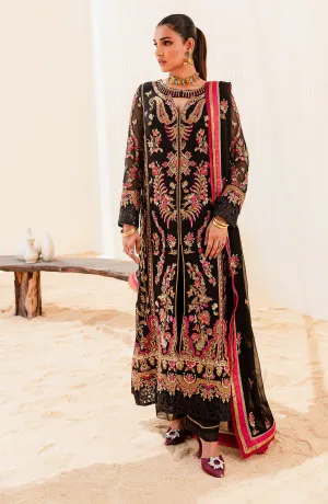 MARYUM & MARIA | Sejal - Luxury Chiffon Collection | BLACK IRIS (QS23-507)