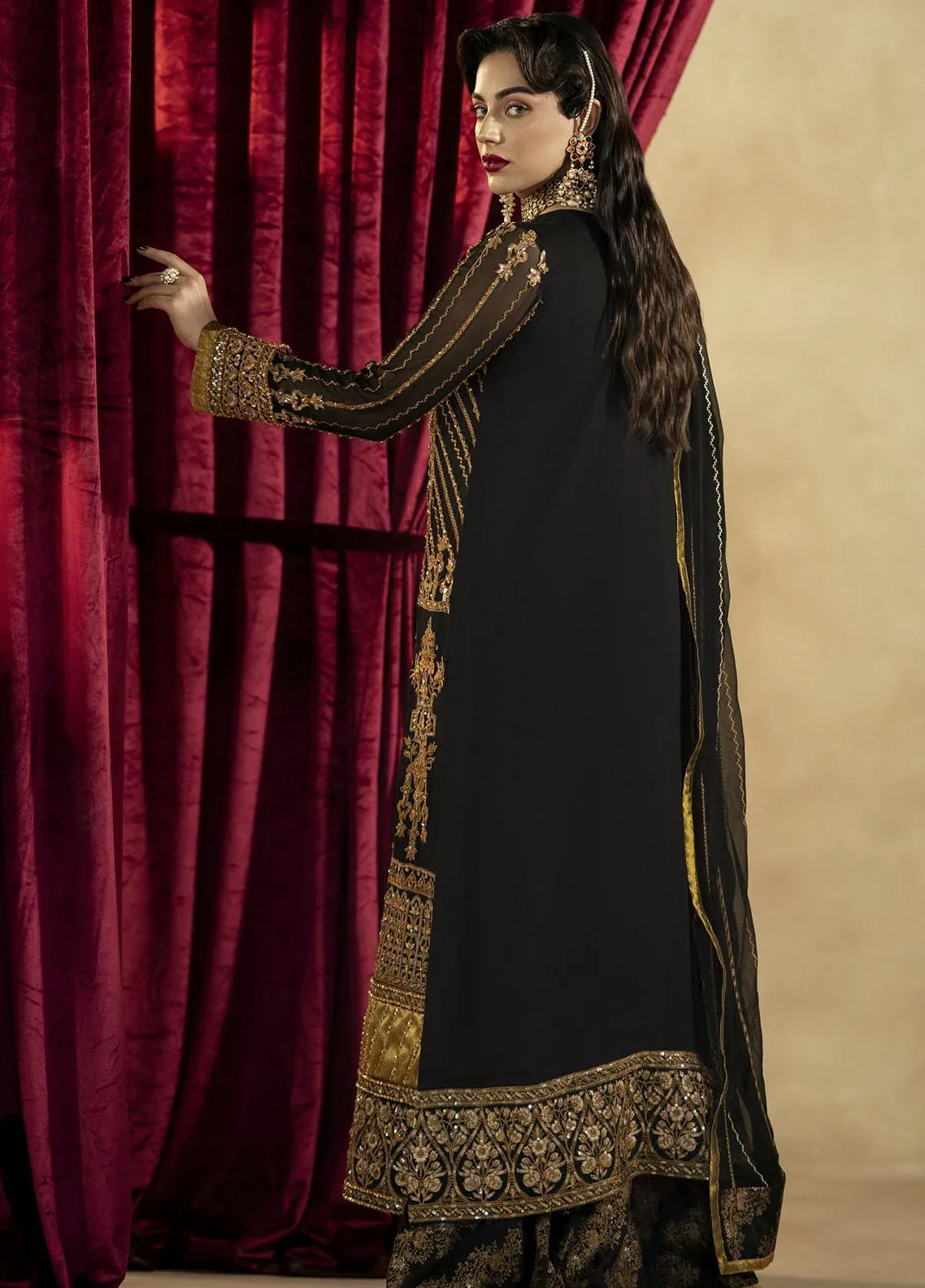 MARYUM & MARIA | Zamani Begum | Amber-(MW23-519)