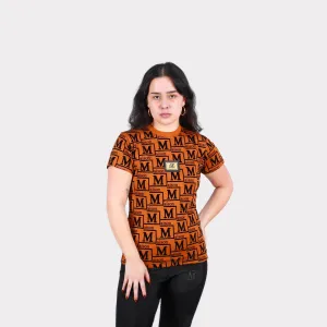 MDB Couture Women's Woven Monogram T-Shirt
