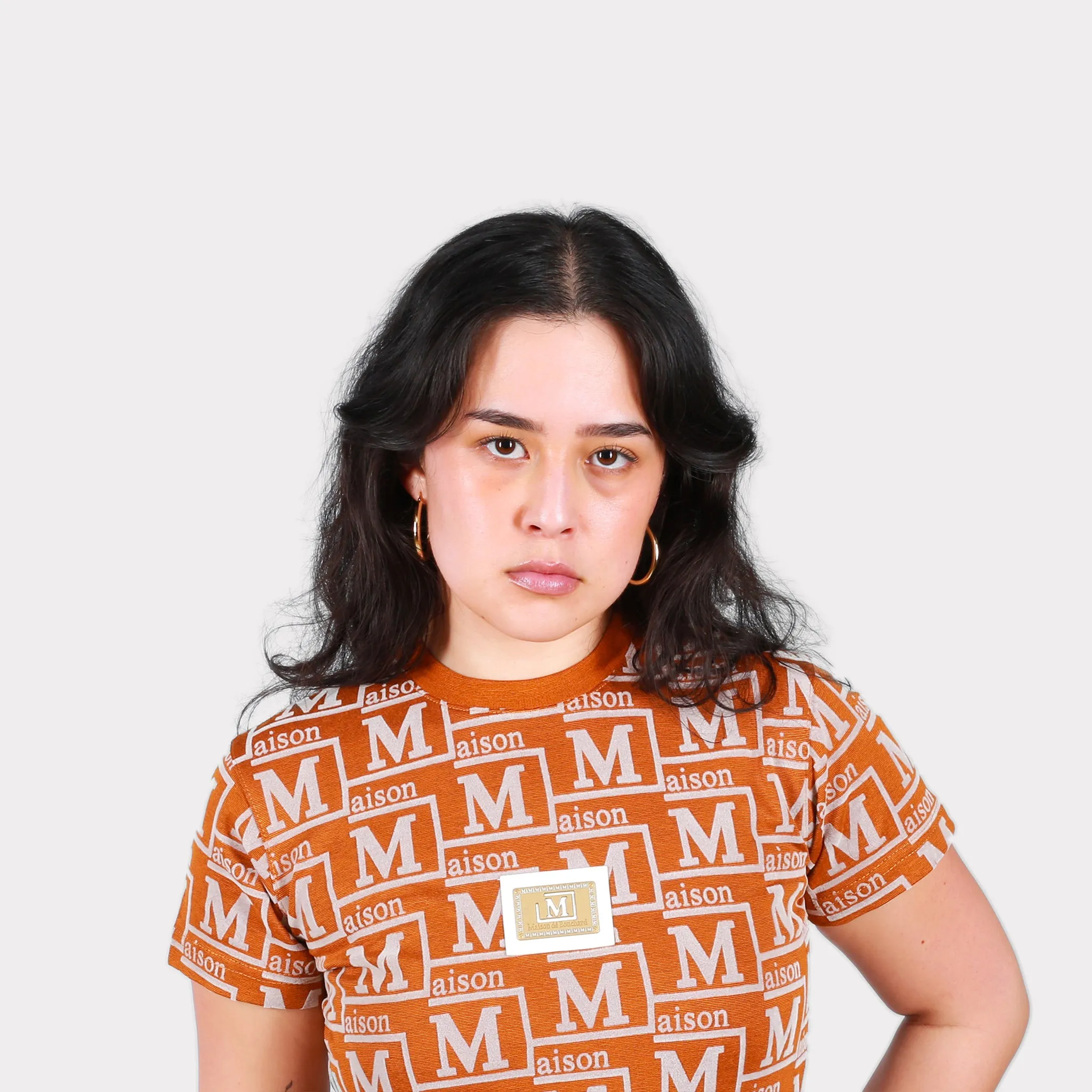 MDB Couture Women's Woven Monogram T-Shirt