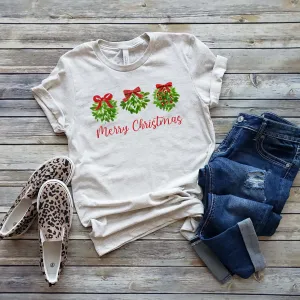 MERRY CHRISTMAS MISTLETOE TEE